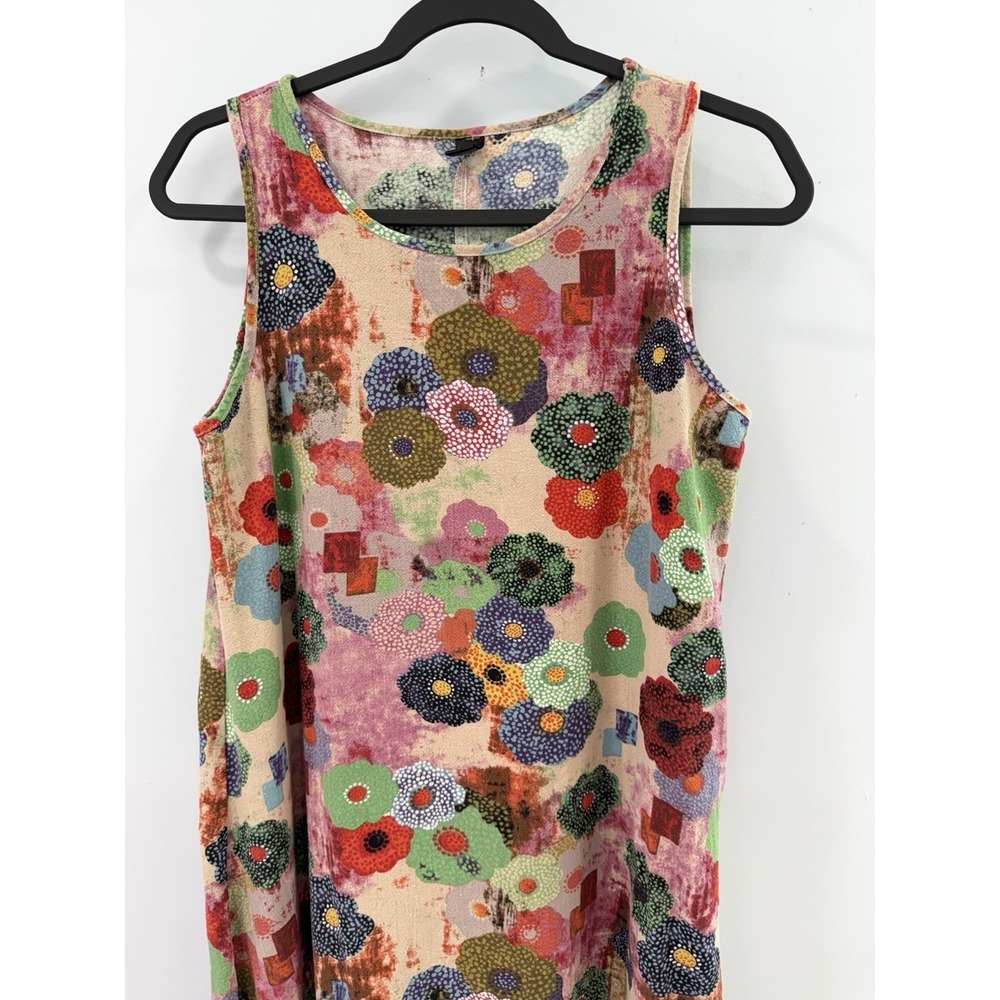 Emery Rose Women's Floral Tunic Maxi Dress M Abstract Boho Maximalist - Picture 5 of 11